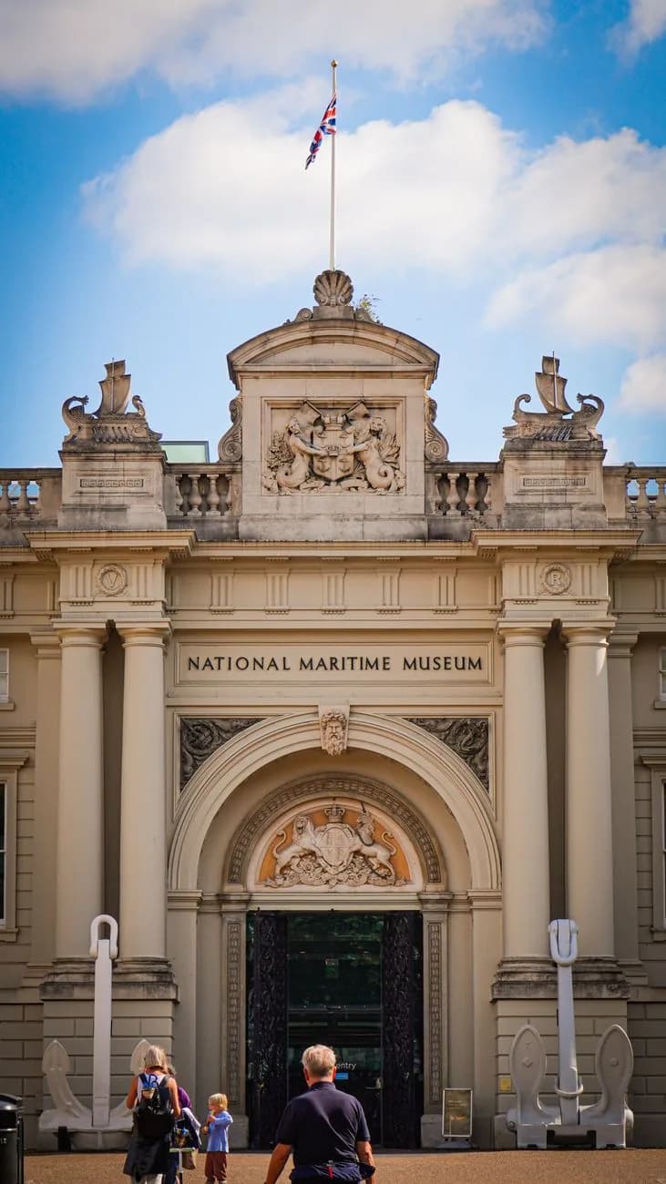 L'entrée du National Maritime Museum à Greenwich