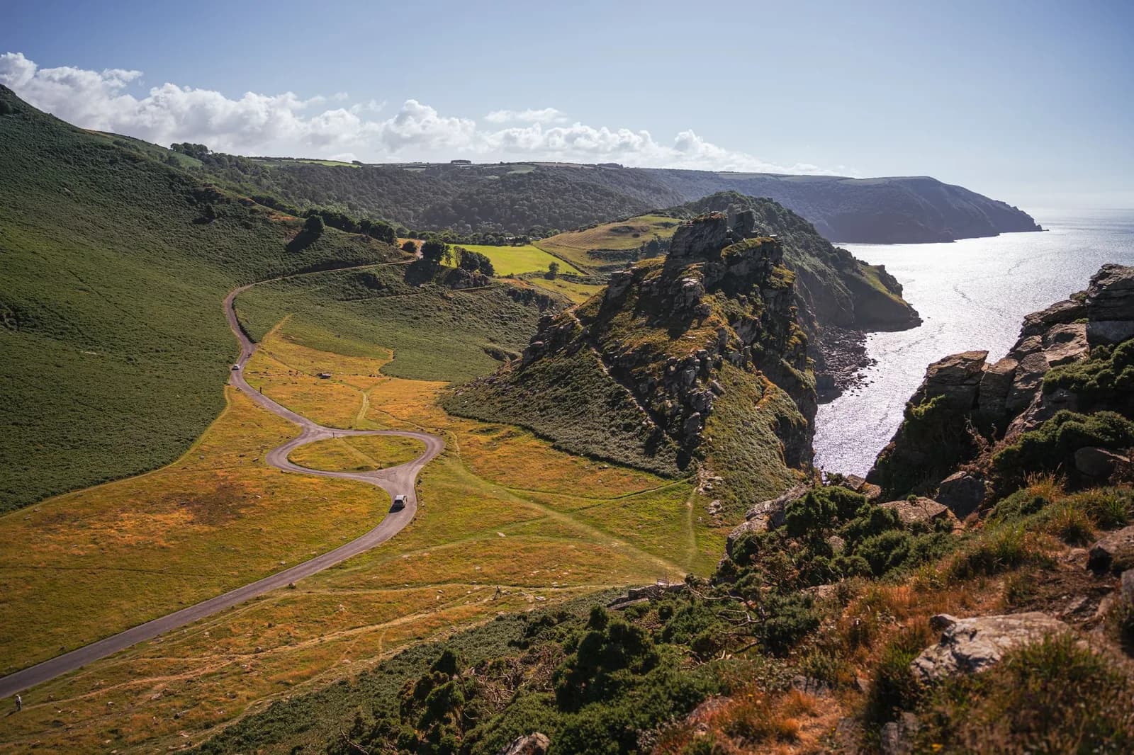La Valley of the Rocks près de Lynton, dans le parc national d'Exmoor