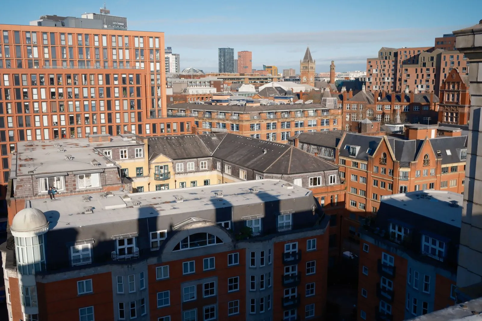 Skyline urbaine de Manchester en Angleterre